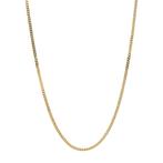 Gouden lengtecollier gourmet 52.5 cm 14 karaat, Verzenden, Zo goed als nieuw, Goud, Goud