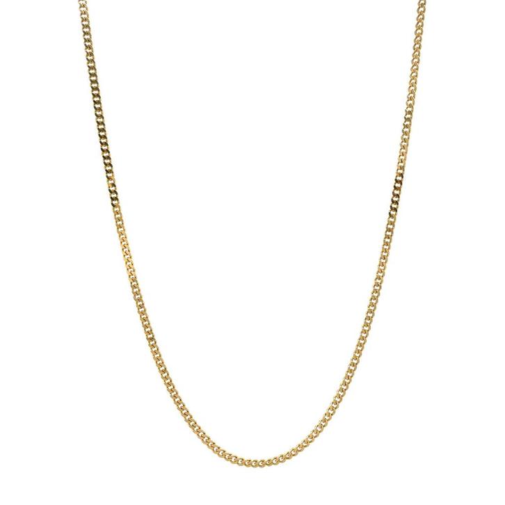 Gouden lengtecollier gourmet 52.5 cm 14 karaat, Sieraden, Tassen en Uiterlijk, Kettingen, Goud, Zo goed als nieuw, Goud, Verzenden
