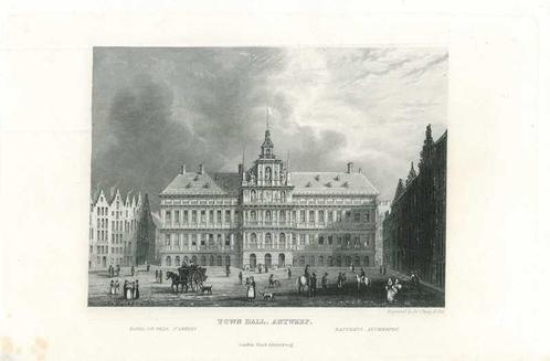Zicht op Antwerp, Antiek en Kunst, Kunst | Etsen en Gravures