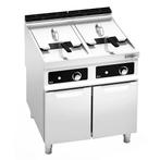 GGM Gastro | Dubbele elektrische friteuse - 22+22 liter - 44, Verzenden, Nieuw