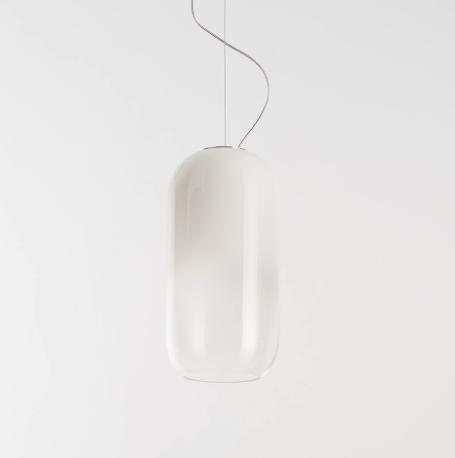 Artemide Gople hanglamp wit, Huis en Inrichting, Lampen | Hanglampen, Minder dan 50 cm, Nieuw, Glas, Verzenden