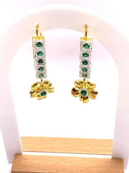 Zonder Minimumprijs - Oorbellen - 9 kt. Geel goud, Zilver, Sieraden, Tassen en Uiterlijk, Oorbellen