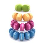 Macaron standaard plastic 4 delig, Hobby en Vrije tijd, Taarten en Cupcakes maken, Nieuw, Verzenden