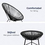 2dekans | LifeGoods Acapulco Stoel Bistroset - Tuinstoelen -, Tuin en Terras, Tuinsets en Loungesets, Ophalen of Verzenden, Gebruikt