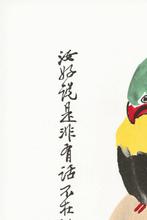 QI Baishi (1864-1957) - Perroquets, Antiek en Kunst