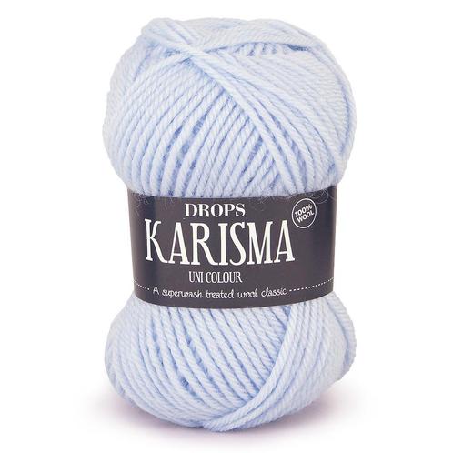 DROPS Karisma Uni Colour - 68 licht hemelblauw - Wol Garen, Hobby en Vrije tijd, Breien en Haken, Ophalen of Verzenden
