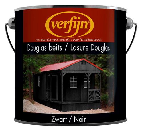 Verfijn Verfijn douglasbeits 2,5 liter, zwart, Doe-het-zelf en Verbouw, Overige Doe-het-zelf en Verbouw, Nieuw, Verzenden