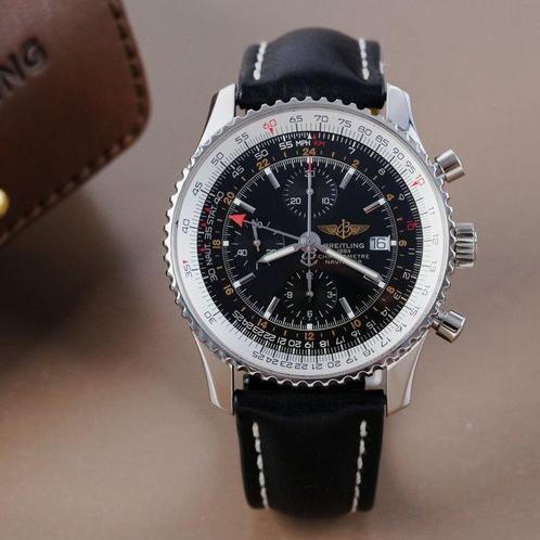 Breitling - Navitimer World 46 GMT Chronograph -, Sieraden, Tassen en Uiterlijk, Horloges | Heren