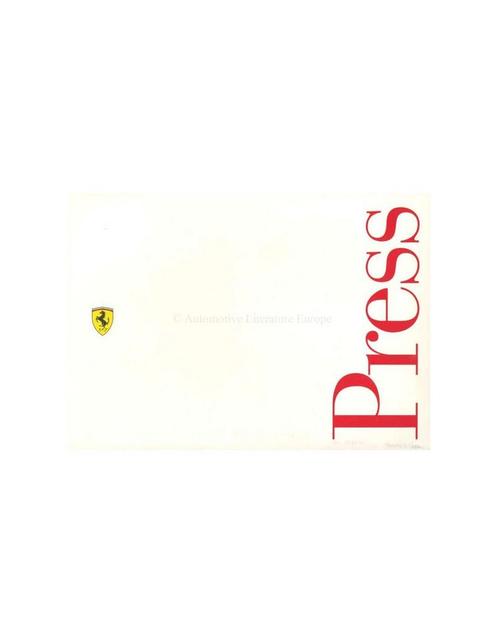 1996 FERRARI RACING PERSMAP ENGELS & ITALIAANS 945/95, Boeken, Auto's | Folders en Tijdschriften, Ferrari