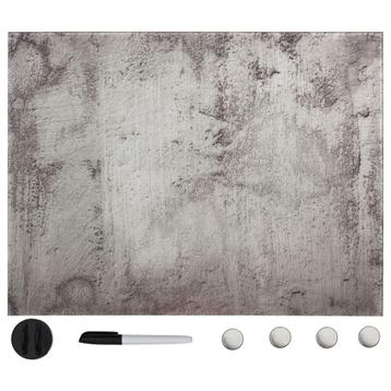 Prikbord magnetisch glas 80x60cm | retourdeal | 47% korting beschikbaar voor biedingen