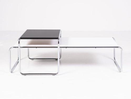Knoll - Marcel Breuer - Middentafel (2) - Veter - Staal,, Antiek en Kunst, Antiek | Meubels | Stoelen en Banken