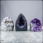 Nobele natuursteendecoratie uit rhodoliet en amethist –, Verzamelen, Mineralen en Fossielen