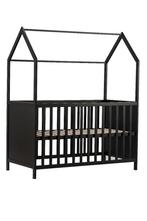 Cabino Baby Bed Sterre Zwart 60 x 120 cm, Kinderen en Baby's, Babywiegjes en Ledikanten, Nieuw, Ophalen of Verzenden