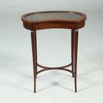 Victoriaans niervormig juwelentafeltje mahoniehout ca 1875, Ophalen of Verzenden