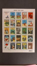 Kuifje - 1 Volledig postzegelvel Hergé - 2007, Nieuw