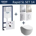 Grohe Rapid SL Toiletset set14 B&W Zero Diepspoel met Grohe, Doe-het-zelf en Verbouw, Sanitair, Ophalen of Verzenden, Nieuw, Overige typen