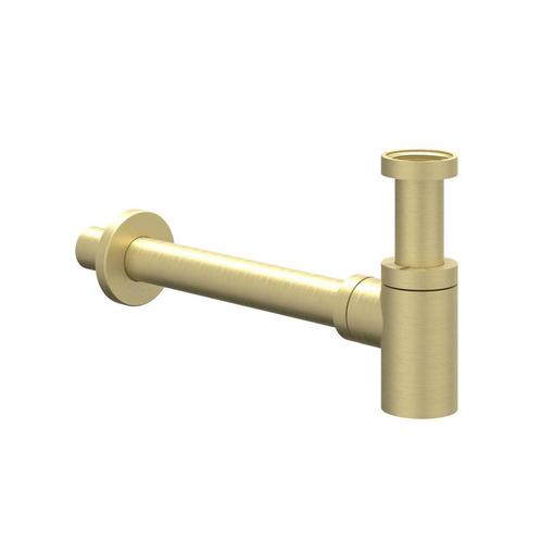 Design Sifon IVY Laag Model Geborsteld Mat Goud PVD, Doe-het-zelf en Verbouw, Sanitair, Overige typen, Nieuw, Ophalen of Verzenden