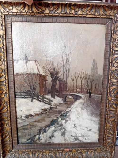Pieter Been (1855-1924) - Winter in Kralingen Rotterdam, Antiek en Kunst, Kunst | Schilderijen | Klassiek