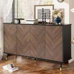 Dressoir Vispatroon 140 cm – 4 Deuren Moderne Opbergkast, Verzenden, Nieuw