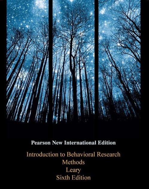 9781292020273 Introduction To Behavioral Research Methods, Boeken, Schoolboeken, Zo goed als nieuw, Verzenden