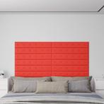 vidaXL Wandpanelen 12 st 1,62 m² 90x15 cm kunstleer rood, Verzenden, Nieuw