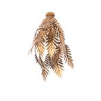 Vintage plafondlamp goud 45 cm langwerpig - Botanica, Nieuw, Overige materialen, Retro