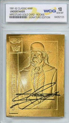 1996 WWF - Undertaker 23KT Gold Card - Signature Edition -, Verzamelen, Stickers