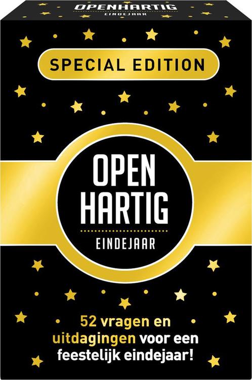 Openhartig - Eindejaar (Special Edition) | Open Up! -, Hobby en Vrije tijd, Gezelschapsspellen | Kaartspellen, Nieuw, Verzenden