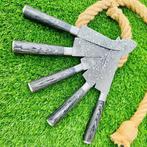 Gold Deer - 5 Piece professional knives set - Hammered Steel