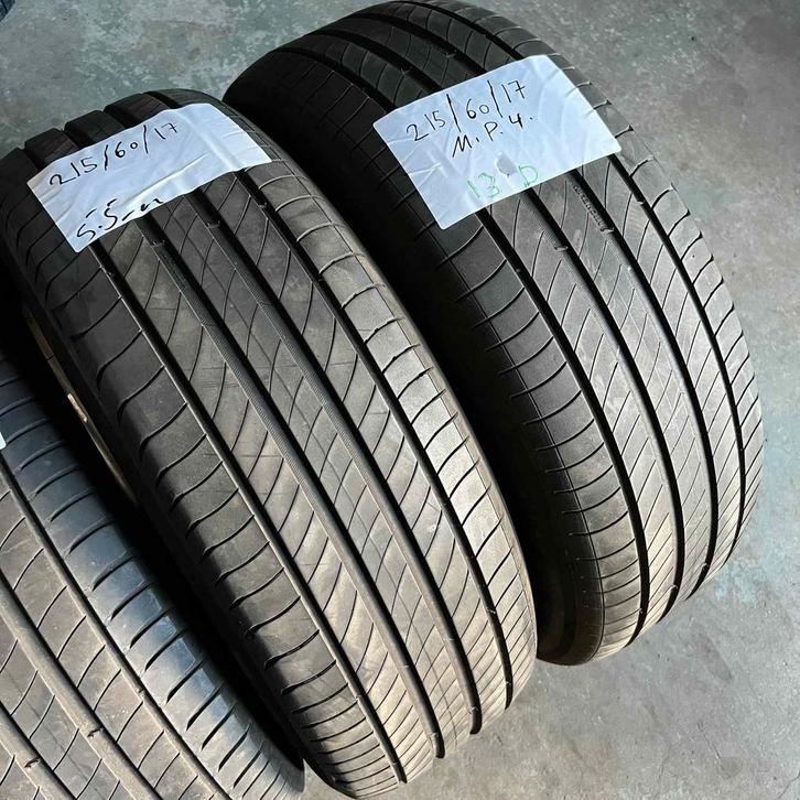 2 x Michelin Primacy 4 215-60-17 Zomerbanden 5,5mm, Auto-onderdelen, Banden en Velgen, 17 inch, Zomerbanden, 215 mm, Personenwagen