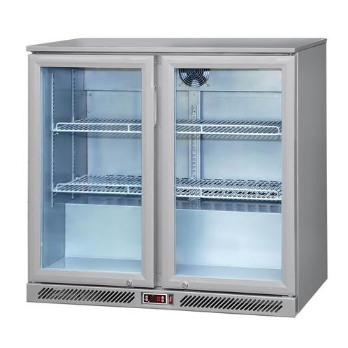 GGM Gastro | Barkoelkast - 900mm - 220 liter - met 2 glazen, Witgoed en Apparatuur, Koelkasten en IJskasten, 140 tot 160 cm, Nieuw