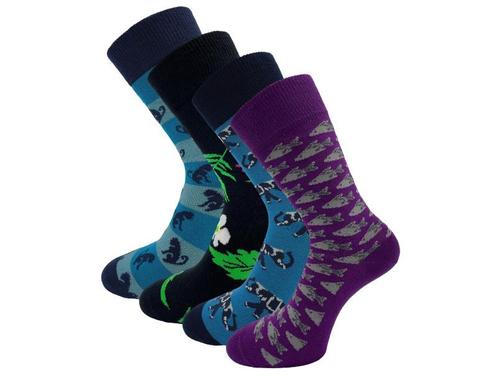 4 paar SQOTTON® Naadloze sokken - Tropical, Kleding | Heren, Sokken en Kousen, Verzenden