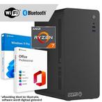 Ryzen 7 compleet - WiFi + BT + Windows + Office 2024 (Word,, Nieuw