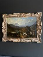 Duitse school (XIX), Toegeschreven aan - Alpine Valley, Antiek en Kunst, Kunst | Schilderijen | Klassiek
