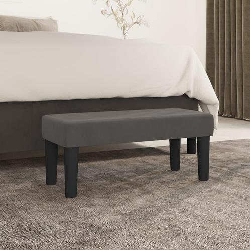 vidaXL Bankje 70x30x30 cm fluweel donkergrijs, Huis en Inrichting, Banken | Bankstellen, Nieuw, Minder dan 150 cm, Stof, Verzenden