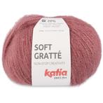 Katia Soft Gratté - 82 donker oudroze - Mohair-Look Acryl, Ophalen of Verzenden, Nieuw