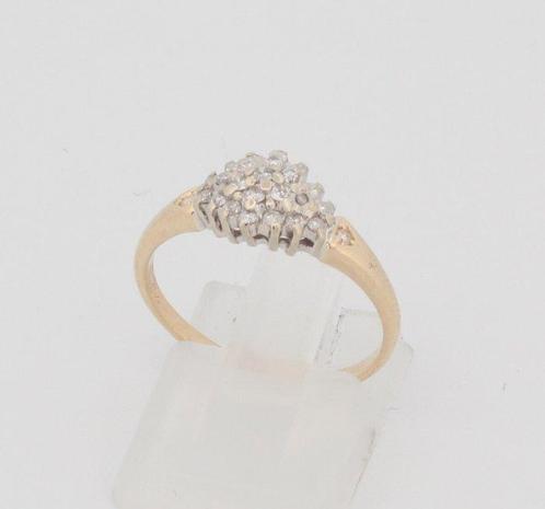 Zonder Minimumprijs - Ring - 14 karaat Geel goud Diamant, Sieraden, Tassen en Uiterlijk, Ringen