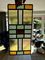 Art Deco Glas-in-loodraam (3) - 44x20,5cm - set - 1900-1910, Antiek en Kunst