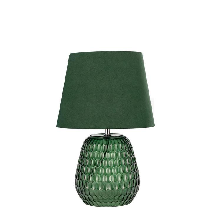 Pauleen Crystal Velours Tafellamp, groen (Tafellampen), Huis en Inrichting, Lampen | Tafellampen, Nieuw, Verzenden