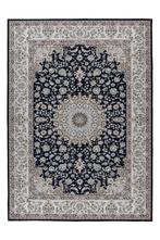 Wasbaar Vloerkleed | Dunya | Medaillon | Navy | 200x290 cm, Verzenden, Nieuw