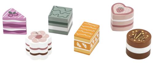 PolarB 6 stuks Houten Cake Set 44055, Kinderen en Baby's, Speelgoed | Houten speelgoed, Nieuw, Verzenden