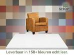 Leren fauteuil Joy, Huis en Inrichting, Fauteuils, Nieuw, Ophalen of Verzenden, Eigentijds, Klassiek, Modern, 50 tot 75 cm