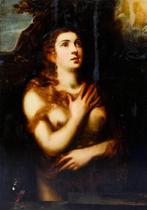 Flämische Schule (XVII-XVIII) - Die büßende Maria Magdalena, Antiek en Kunst, Kunst | Schilderijen | Klassiek
