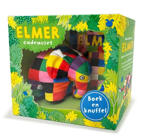 Boek: Elmer - Elmer boek en knuffel cadeauset - (als nieuw), Boeken, Kinderboeken | Baby's en Peuters, Zo goed als nieuw, Verzenden
