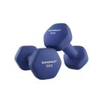 Thuis Fit? 2x5kg Hexagon Dumbbells - Blauw | Tweedekansje!, Sport en Fitness, Fitnessmaterialen, Ophalen of Verzenden, Nieuw, Dumbbell