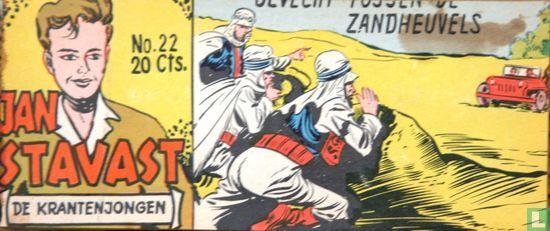 Jan Stavast [Virgola] - Gevecht tussen de zandheuvels - 1954, Boeken, Stripboeken, Zo goed als nieuw, Eén stripboek, Verzenden
