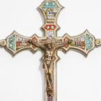 Kruis - Messing - 1900-1910 - Micromozaïek - Roma, Antiek en Kunst