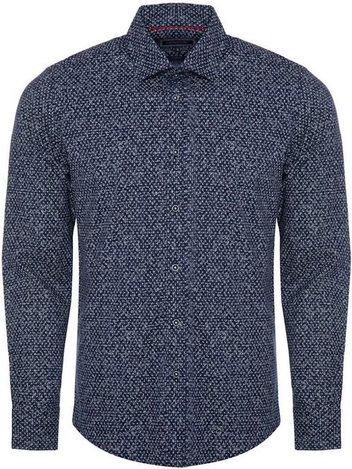 Casual Overhemd Print Lange Mouw Heren Carisma 8625 Blauw, Kleding | Heren, Overhemden, Blauw, Nieuw, Verzenden