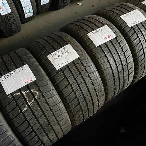 4 x Michelin 255-40-18 Winterbanden 7mm, Auto-onderdelen, Banden en Velgen, 18 inch, Winterbanden, 255 mm, Personenwagen, Gebruikt
