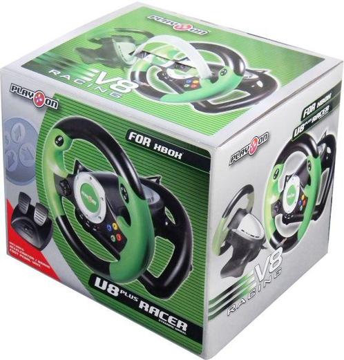 Play On V8 Plus Racer Steering Wheel with, Spelcomputers en Games, Spelcomputers | Xbox | Accessoires, Nieuw, Ophalen of Verzenden